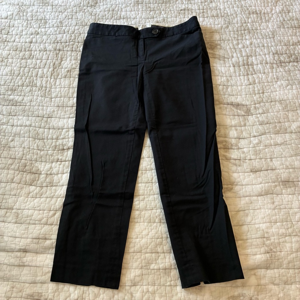 LOFT Stretch Cotton Capris (Black) Size 2P
